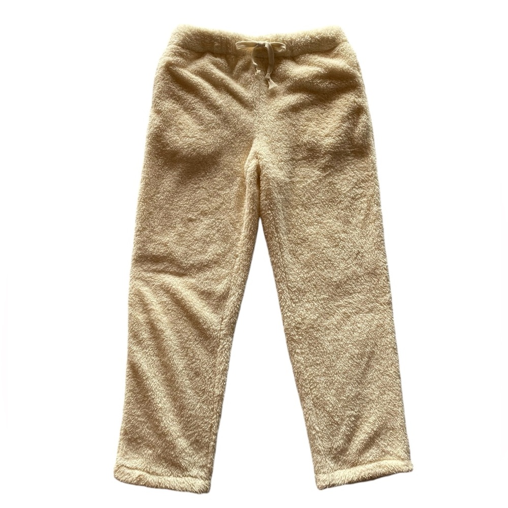 Cream Colored Faux Fur Puffy Pants Size M Warm  Cozy Winter